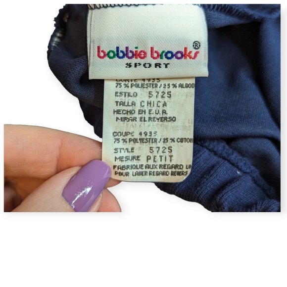Vintage NWT Bobbie Brooks Sports Navy Knit Skirt Size Small - Picture 4 of 8